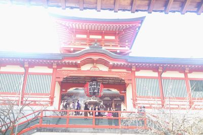 Low angle view of temple