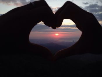 Scenic view of sunset over sea