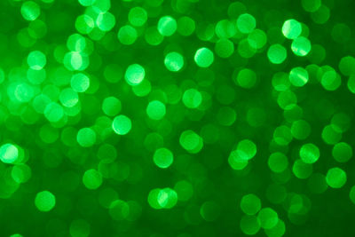 Defocused image of illuminated lights