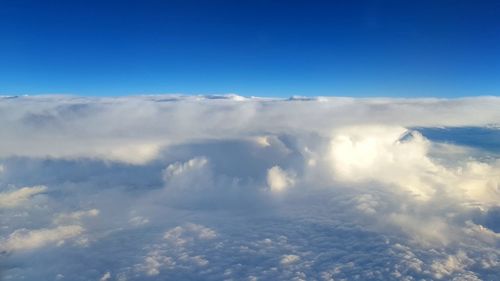 Aerial view of cloudscape