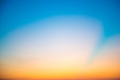 Low angle view of sky during sunset
