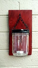 Close-up of red object