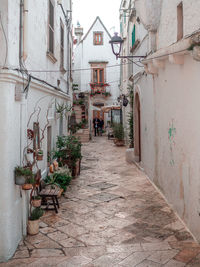 The colorful alleys of locorotondo in puglia