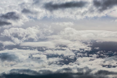 Low angle view of clouds in sky