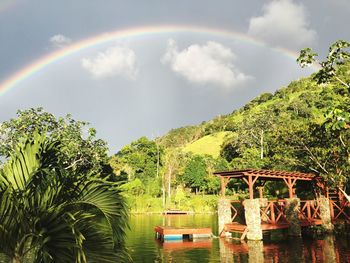 Scenic view of river against sky