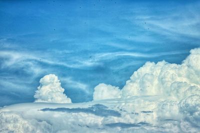 Low angle view of clouds in sky