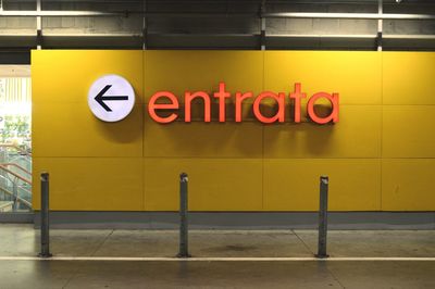 Railroad station platform