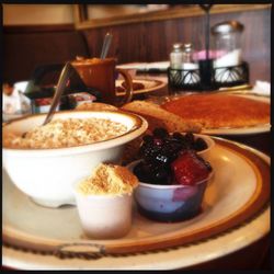 Close-up of served food