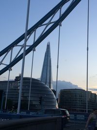 View of suspension bridge