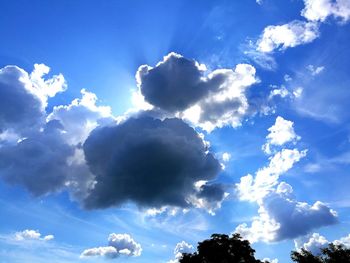 Low angle view of clouds in sky