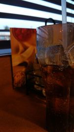 Close-up of drink on table