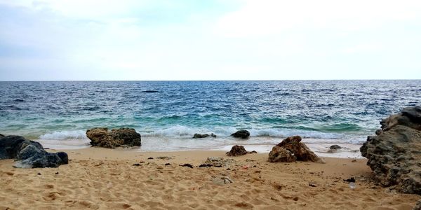 Scenic view of sea against sky