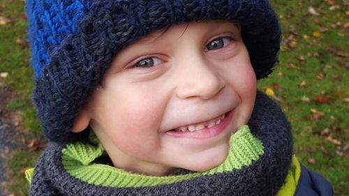 Portrait of smiling boy