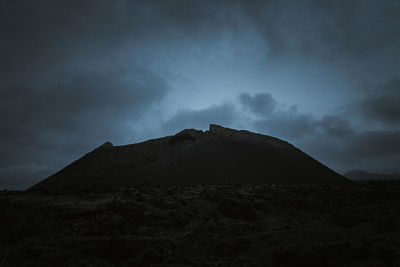 Low angle view of mountain against sky