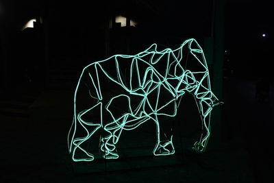 Light painting at night