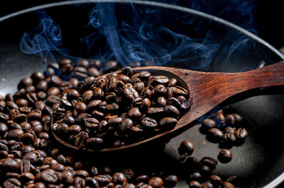 Close-up of coffee beans