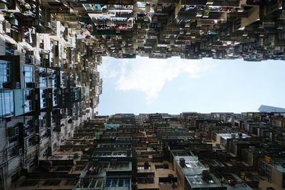 Low angle view of buildings against sky