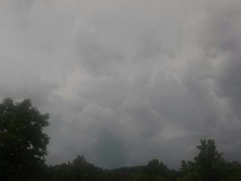 Low angle view of cloudy sky