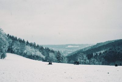 Snow covered landscape