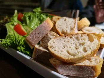 Close-up of food in plate