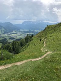 Scenic view of landscape against sky