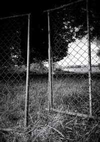 Close-up of chainlink fence