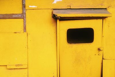 Full frame shot of yellow door