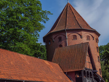 Low angle view of building against sky