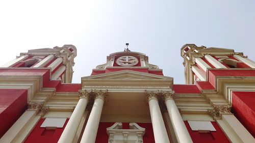 Low angle view of historic building against sky