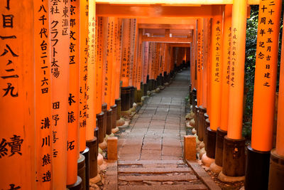 Torii gate in temple