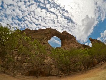 Scenic view of mountain against sky