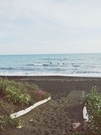 Scenic view of sea against sky